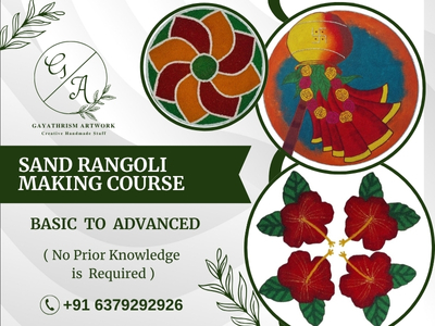 Sand Rangoli Making