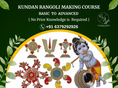 Kundan Rangoli Making